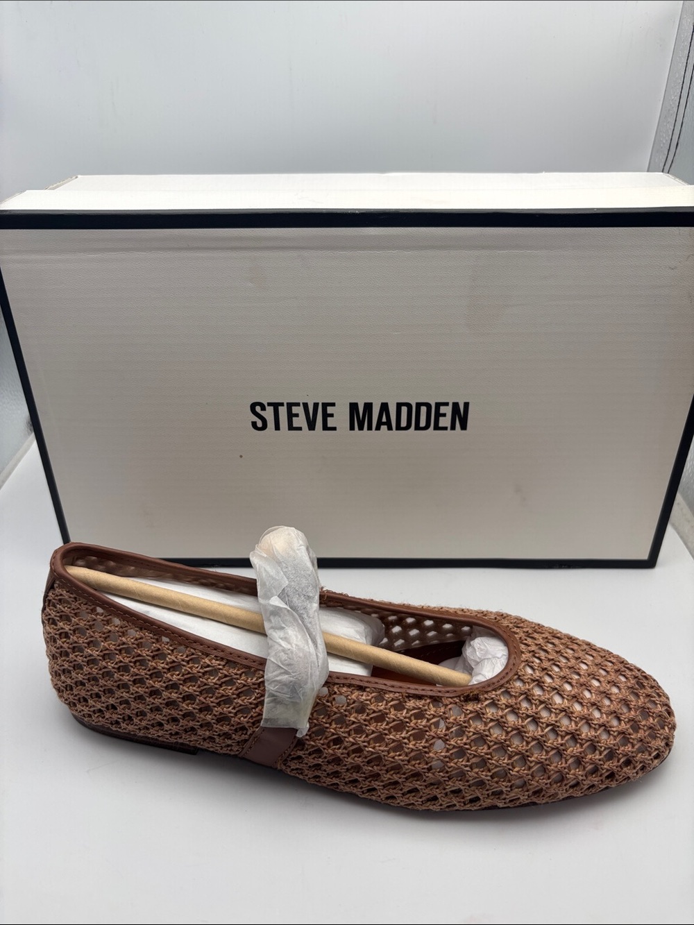 Steve Madden Brown Woven Loafer Slip-On